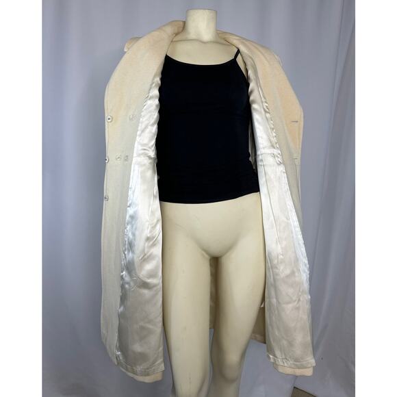 Retro Halogen fitted cream peacoat size medium - Picture 10 of 16